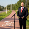Uroczyste otwarcie ścieżki pieszo-rowerowej w ulicy Raduszyńska - fot.1