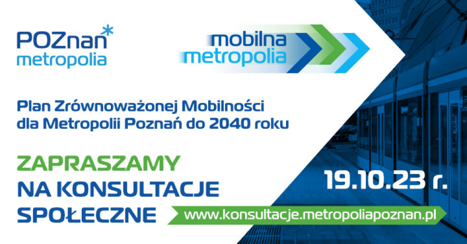 Metropolia Poznań, zapraszamy na konsultacje społeczne 19.10.2023, plan zrównoważonego rozwoju