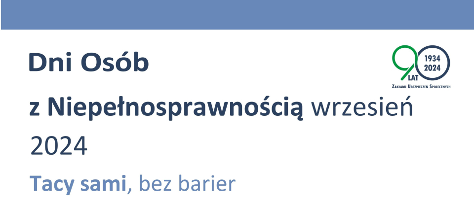 [obraz] Dni osób z niepełnosprawnością wrzesień 2024, Tacy sami bez barier