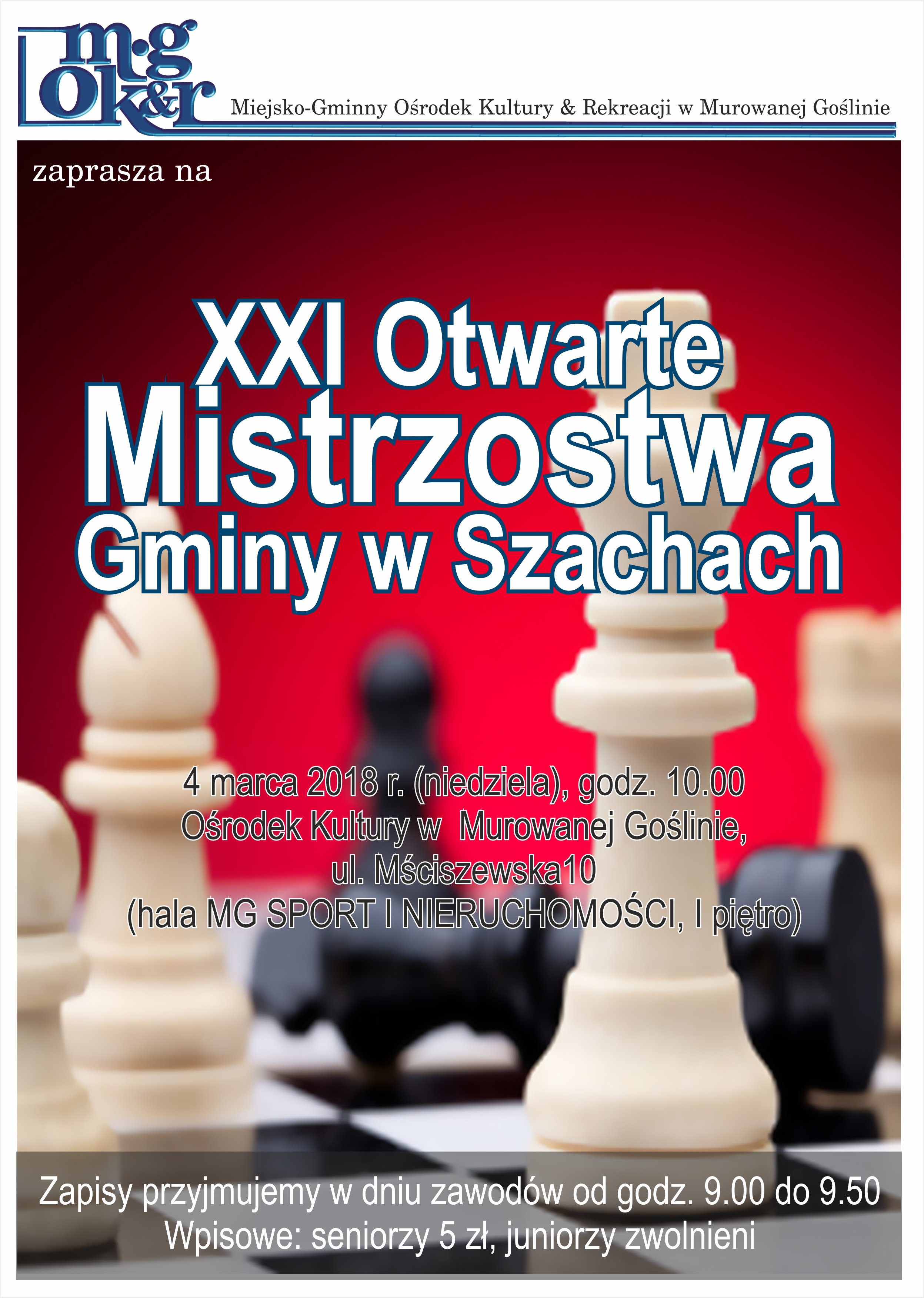 XXI Otwarte Mistrzostwa Gminy w Szachach