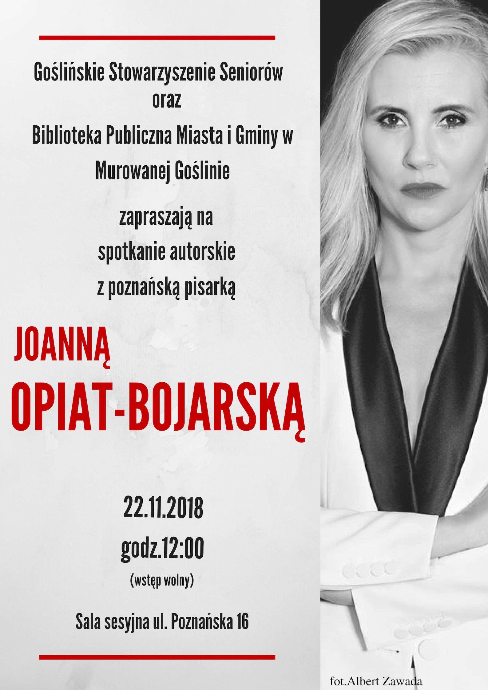Spotkanie z pisarką Joanną Opiat-Bojarską