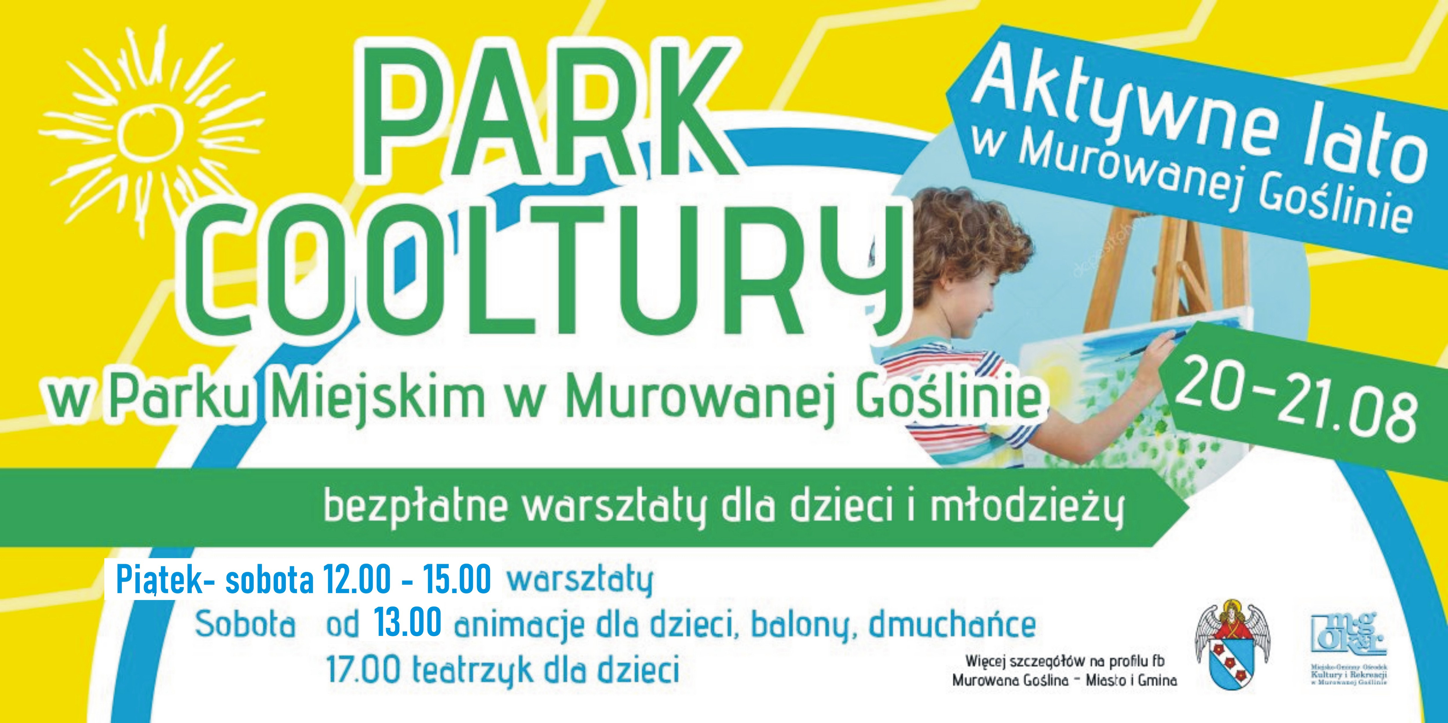 Park Cooltury, bezpłatne warsztaty dla dzieci i młodzieży