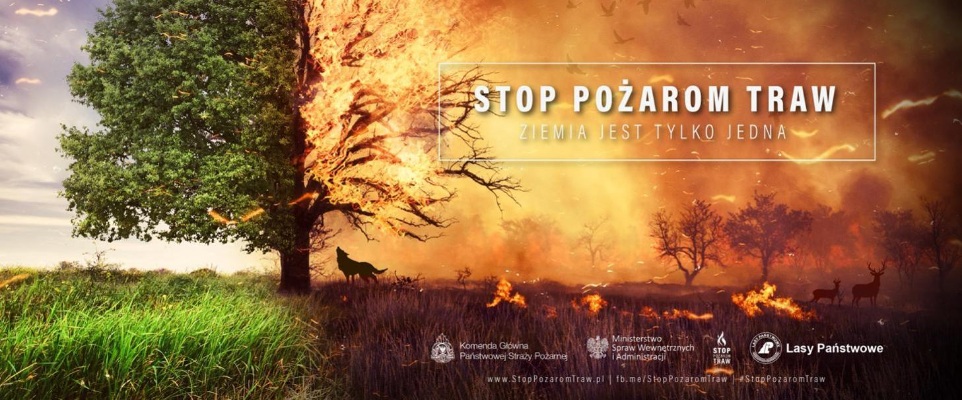 [obraz] Stop Pożarom Traw - ruszyła kampania społeczna Państwowej Straży Pożarnej